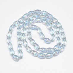 Electroplate Glass Beads Strands&nbsp;EGLA-Q089-A08