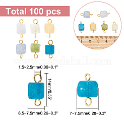 Natural Dolomite Connector Charms&nbsp;G-DC0001-10