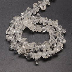 Natural Quartz Crystal Chips Beads Strands&nbsp;G-P030-01