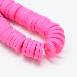 Handmade Polymer Clay Bead Strands&nbsp;CLAY-T002-6mm-M