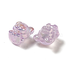 UV Plating Rainbow Iridescent Acrylic Beads&nbsp;PACR-M002-01D