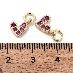 Brass Micro Pave Cubic Zirconia Charms&nbsp;LS-RB-I078-66G-01-NR