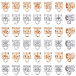 400Pcs 2 Colors CCB Plastic Tube Bails&nbsp;CCB-SP0001-12