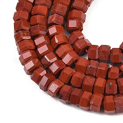 Natural Red Jasper Beads Strands&nbsp;G-G345-C19-2x4mm