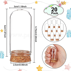 20 Set Glass Dome Cover&nbsp;AJEW-BC0003-54C