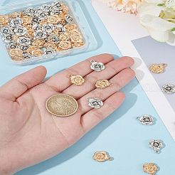 70Pcs 2 Colors Tibetan Style Alloy Pendants&nbsp;FIND-LP0002-37