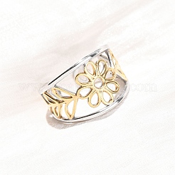 304 Stainless Steel Cuff Open Rings&nbsp;RJEW-P181-02E-A