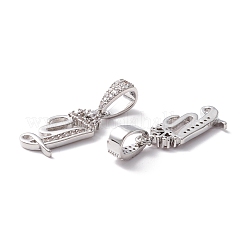 Eco-Friendly Brass Micro Pave Cubic Zirconia Pendants&nbsp;KK-K265-01P-Y
