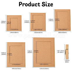 5 Sets 5 Styles Rectangle Cowhide Paper Hanging Photo Frame&nbsp;DIY-CJ0002-66