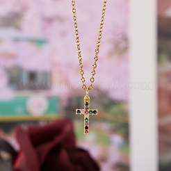 20Pcs Brass Micro Pave Colorful Cubic Zirconia Pendants&nbsp;ZIRC-SZ0001-82