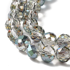 Half Golden Plated Electroplate Beads Strands&nbsp;EGLA-H104-08A-HP03