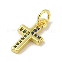 Brass Micro Pave Cubic Zirconia Pendants&nbsp;KK-M283-20I-02