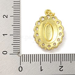 Rack Plating Brass Micro Pave Cubic Zirconia Pendants&nbsp;KK-G513-87G