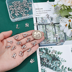 52Pcs 26 Styles Alloy Rhinestone Charms&nbsp;ALRI-ME0001-03
