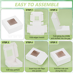 Paper Gift Storage Box&nbsp;CON-WH0001-27A-01