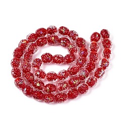 Handmade Foil Glass Beads&nbsp;FOIL-N029-10D