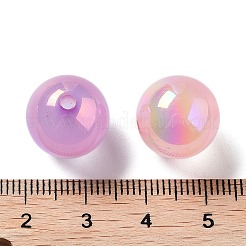 UV Plating Iridescent Acrylic Beads&nbsp;X-MACR-D032-04