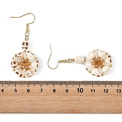 Dyed Synthetic Turquoise Dangle Earrings for Women&nbsp;EJEW-MZ00778