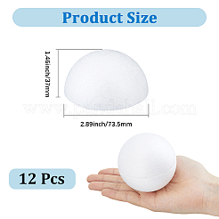 Craft Foam Half Round Cabochons&nbsp;FIND-CY0002-16