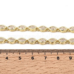 Brass Micro Pave Cubic Zirconia Geometric Tennis Necklaces&nbsp;NJEW-C121-02C-G