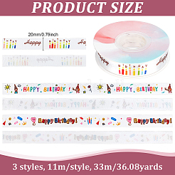 33M 3 Styles Birthday Theme Polyester Ribbon&nbsp;OCOR-PH0007-02