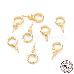 925 Sterling Silver Screw Eye Peg Bails&nbsp;STER-D035-46G