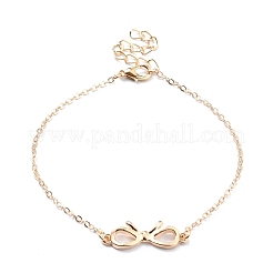 4Pcs 4 Style Alloy Chain Anklets Sets&nbsp;SJEW-D009-08KCG