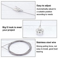 Stainless Steel Adjustable Wall Hooks&nbsp;AJEW-WH0018-88P