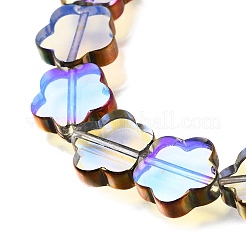 Electroplated Transparent Glass Beads Strands&nbsp;GL-CBA98F0-07C
