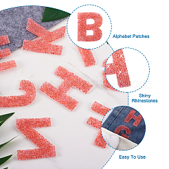 Alphabet Rhinestone Patches&nbsp;FW-TAC0001-01D