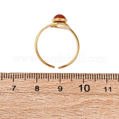 304 Stainless Steel Adjustable Open Cuff Rings&nbsp;RJEW-A071-12G