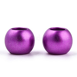 Spray Painted Acrylic European Beads&nbsp;ACRP-WH0002-01C