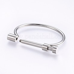 Tarnish Resistant 304 Stainless Steel Bangles&nbsp;X-BJEW-P222-14P