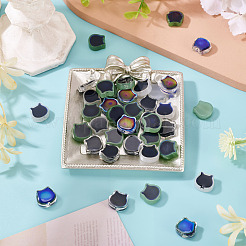 40Pcs 5 Colors Two Tone Glass Beads&nbsp;GLAA-TA0003-38