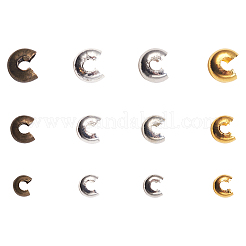 Brass Crimp Beads Covers&nbsp;KK-CJ0001-13