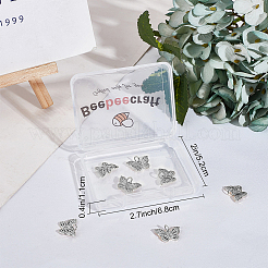 10Pcs Brass Micro Pave Clear Cubic Zirconia Charms&nbsp;ZIRC-BBC0003-77