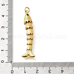 Brass Micro Pave Cubic Zirconia Pendants&nbsp;KK-R217-01G-07