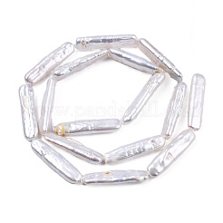 Natural Baroque Pearl Keshi Pearl Beads Strands&nbsp;PEAR-N021-14