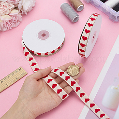 2Roll Valentine's Day Polycotton(Polyester Cotton) Ribbon&nbsp;OCOR-HY0001-52