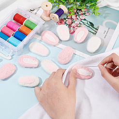 12Pcs 2 Colors Felt Rabbit Ear Ornament Accessories&nbsp;FIND-FG0002-31