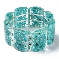 Natural Calcite & Synthetic Opal Stretch Bracelets&nbsp;BJEW-G702-02