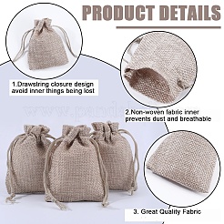 24Pcs Burlap Packing Pouches Drawstring Bags&nbsp;ABAG-BBC0001-07A