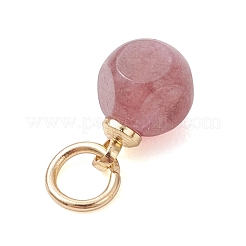 Natural Multicolor Tourmaline Faceted Dice Charms&nbsp;PALLOY-JF05110-01