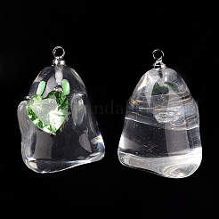 Halloween Transparent Acrylic Enamel Pendants&nbsp;OACR-A018-01