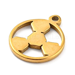 304 Stainless Steel Charms&nbsp;STAS-Q306-01G-D