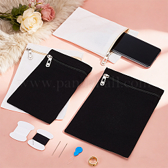 4Pcs 4 Styles Rectangle Canvas Cloth Packing Pouches Zipper Bags&nbsp;ABAG-PH0001-94