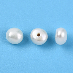 Grade 3A Natural Cultured Freshwater Pearl Beads&nbsp;X-PEAR-N018-3A-5055A