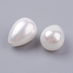 Shell Pearl Half Drilled Beads&nbsp;X-BSHE-G017-11x8mm-17
