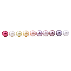 1 Box 8mm 230pcs Multicolor Glass Pearl Round Beads Tiny Satin Luster Loose Beads Assortment Mix Lot for Jewelry Making&nbsp;HY-PH0004-8mm-01-B