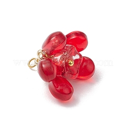 Glass Flowers Pendants&nbsp;PALLOY-MZ00629